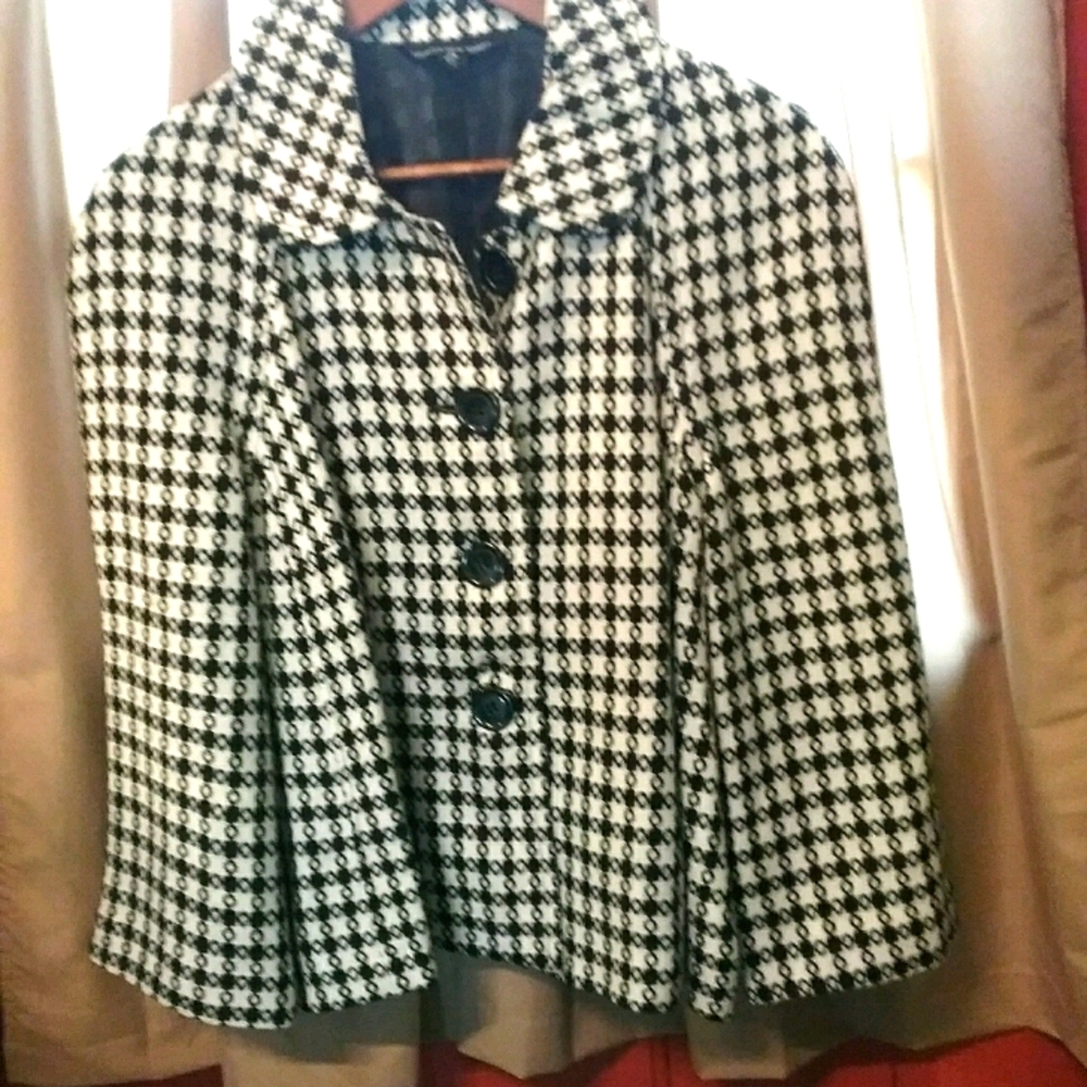 Briggs New York black and white dress jacket - Picture 1 of 7
